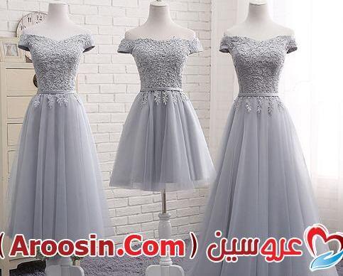 عکس مدل لباس مجلسی کوتاه نقره ای