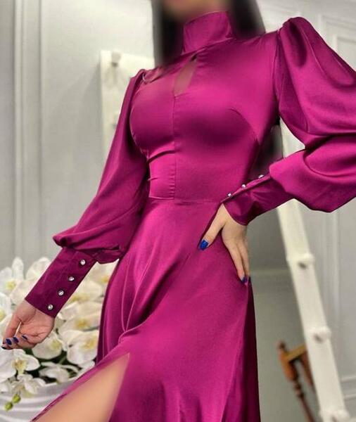 عکس مدل لباس مجلسی کوتاه یقه باز