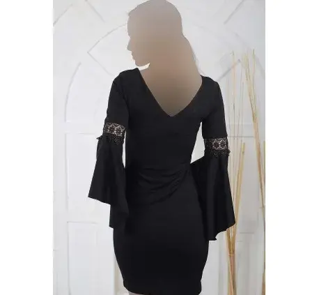 عکس لباس مجلسی کوتاه یقه هفتی