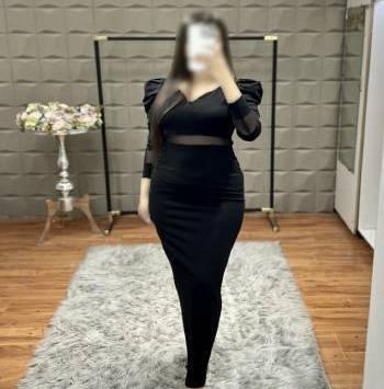 عکس لباس مجلسی کوتاه با یقه دلبری
