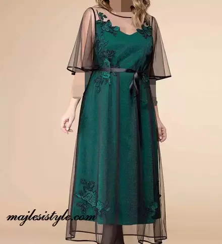 عکس لباس مجلسی کوتاه با حجاب