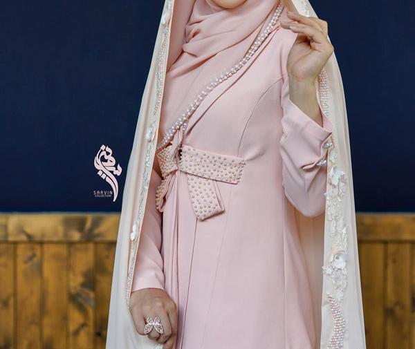 عکس مدل لباس مجلسی کوتاه با حجاب