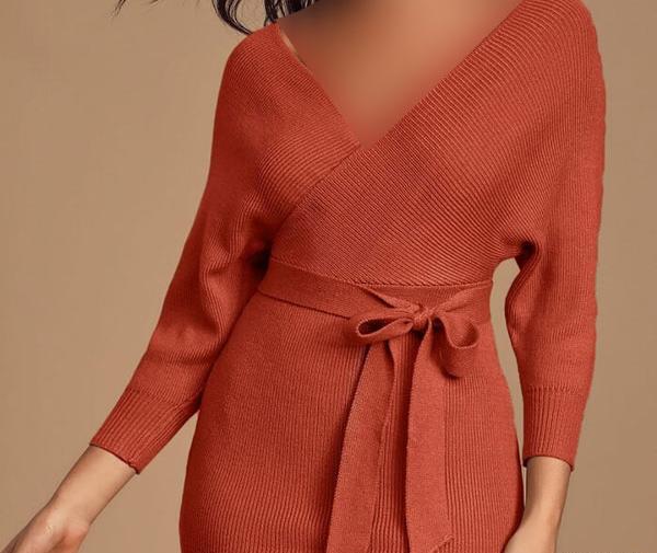 عکس لباس مجلسی دخترانه کوتاه نارنجی