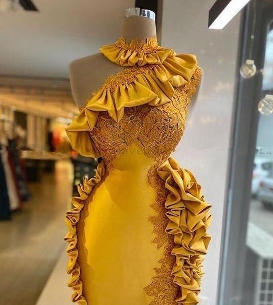 عکس لباس مجلسی رنگ نارنجی کوتاه