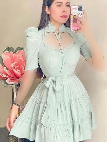 عکس لباس مجلسی رنگ نارنجی کوتاه