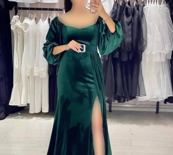 عکس مدل یقه لباس مخمل مجلسی کوتاه جدید