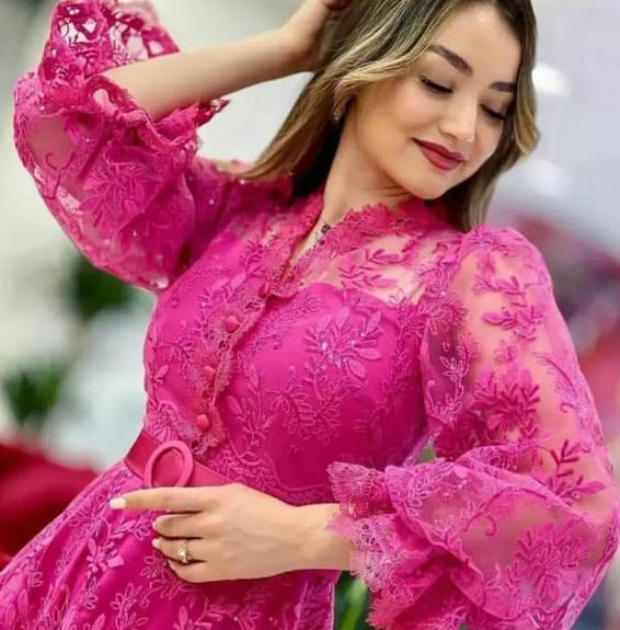 عکس لباس مجلسی کوتاه گیپوری جدید