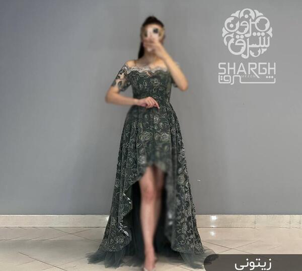 عکس قیمت لباس مجلسی جلو کوتاه پشت بلند