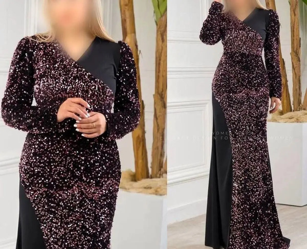 عکس مدل لباس مجلسی کوتاه پارچه طرح دار