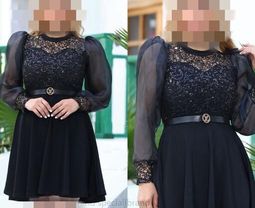 عکس مدل لباس مجلسی عروسکی کوتاه دخترانه سیاه
