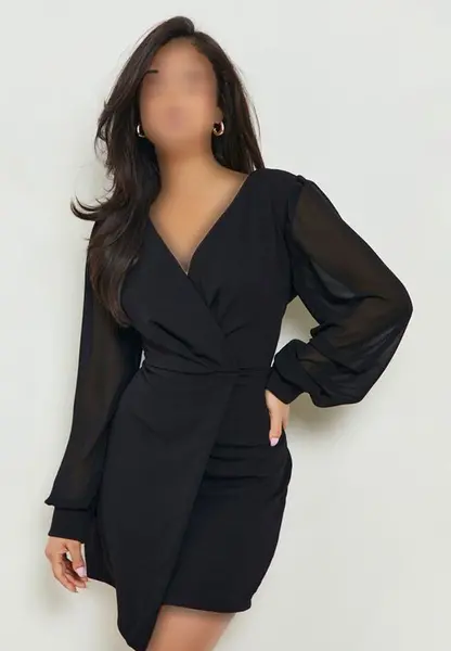 عکس لباس مجلسی کوتاه ساده مشکی