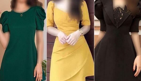 عکس مدل لباس مجلسی کوتاه ساده و شیک