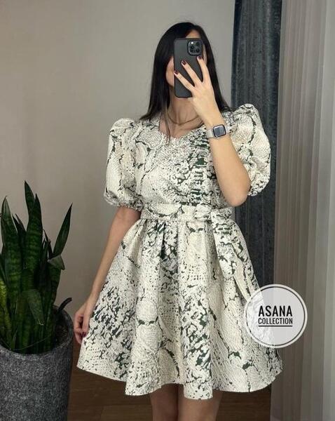 عکس مدل لباس مجلسی کوتاه با پارچه ژاکارد