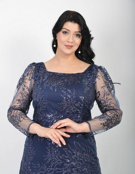 عکس مدل لباس مجلسی کوتاه زنانه سایز بزرگ