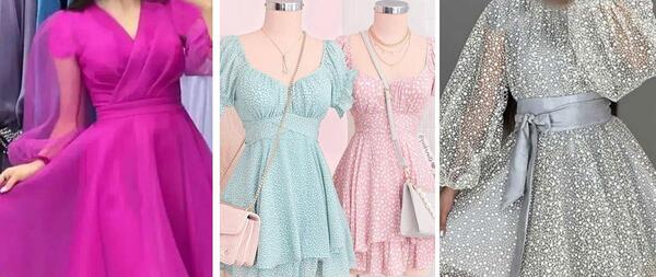 عکس لباس مجلسی کوتاه شیک دخترانه اینستا