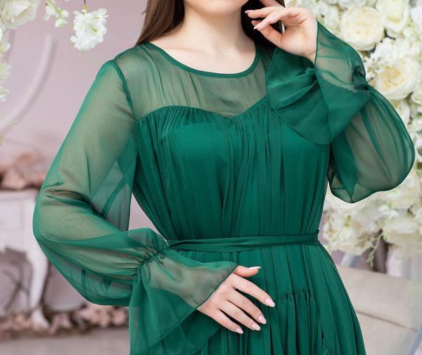 عکس مدل لباس مجلسی حریر کوتاه شیک