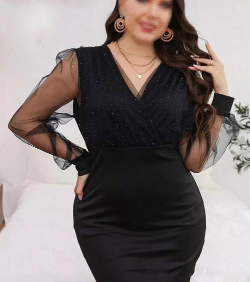 عکس لباس مجلسی کوتاه افراد چاق