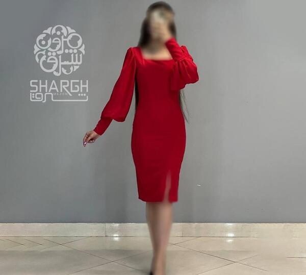 عکس مدل لباس مجلسی کوتاه چاک دار