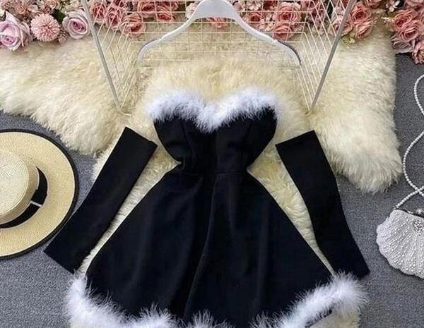 عکس لباس مجلسی پرنسسی کوتاه