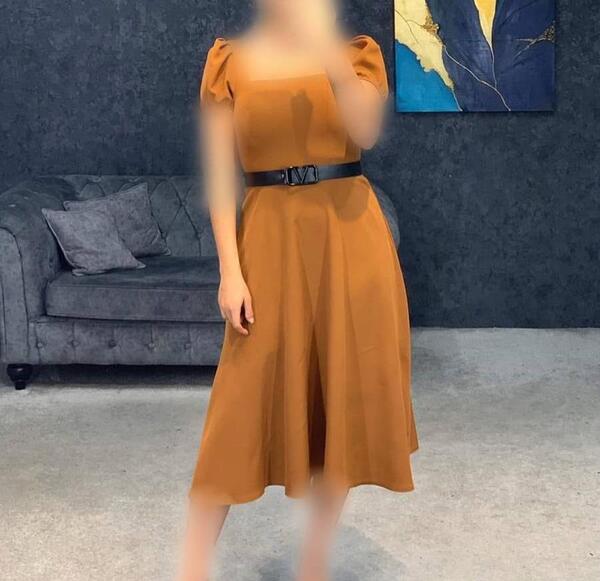 عکس مدل لباس مجلسی کوتاه ساده و شیک پوشیده