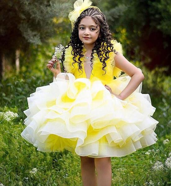 عکس لباس مجلسی بچه گانه دخترانه شیک کوتاه