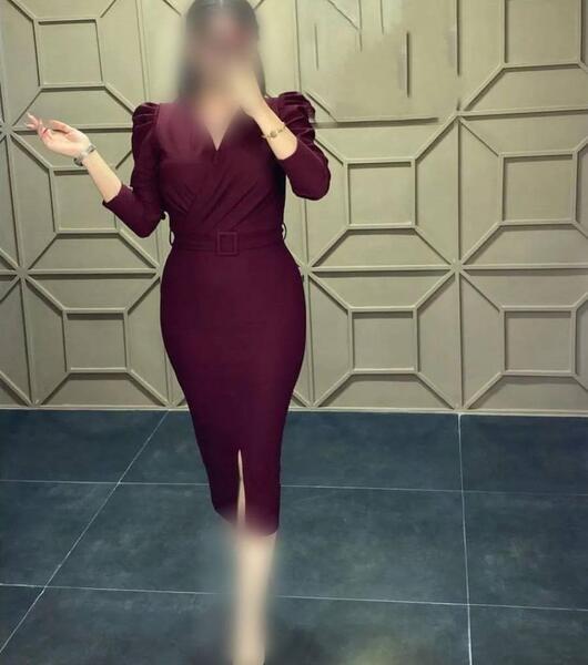 عکس لباس مجلسی کوتاه بنفش