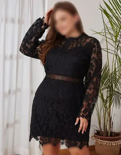 عکس لباس مجلسی کوتاه مناسب افراد چاق