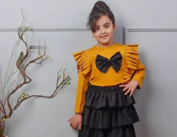 عکس لباس مجلسی دامن کوتاه بچه گانه