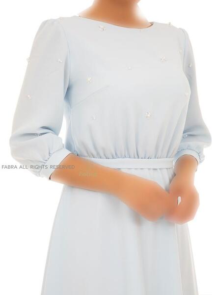 عکس لباس مجلسی استین سه ربع کوتاه