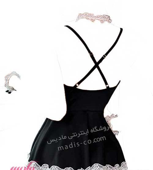 عکس لباس مجلسی کوتاه عروسکی مشکی