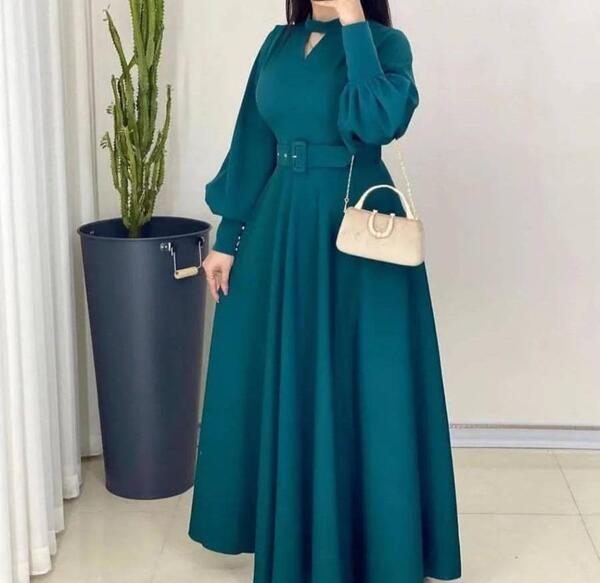 عکس مدل لباس مجلسی بلند پوشیده مشکی