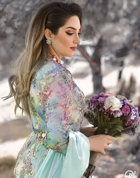 عکس لباس مجلسی کردی زنانه برای عروسی