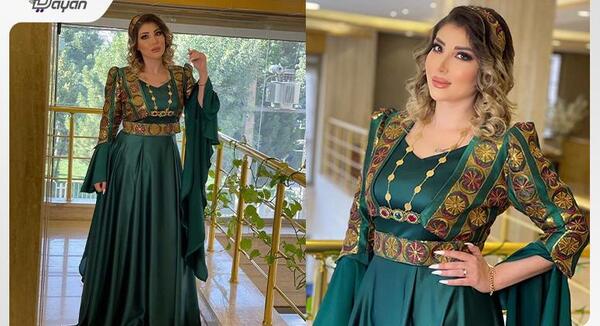 عکس لباس مجلسی کردی زنانه شیک