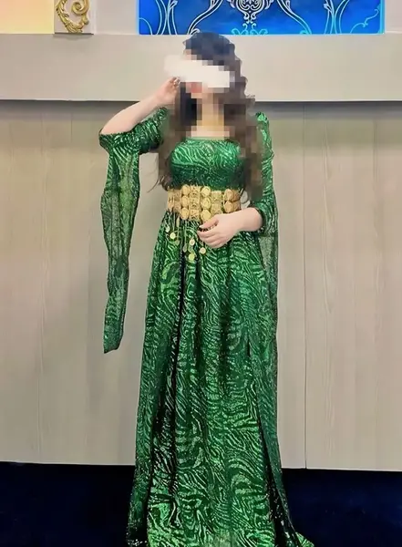 عکس لباس مجلسی کردی زنانه شیک