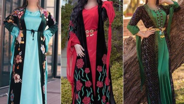عکس لباس مجلسی کردی زنانه شیک
