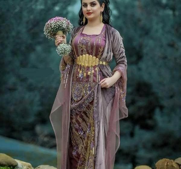عکس لباس مجلسی کردی زنانه شیک