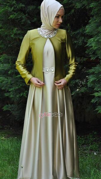 عکس لباس مجلسی زنانه کت و دامن بلند