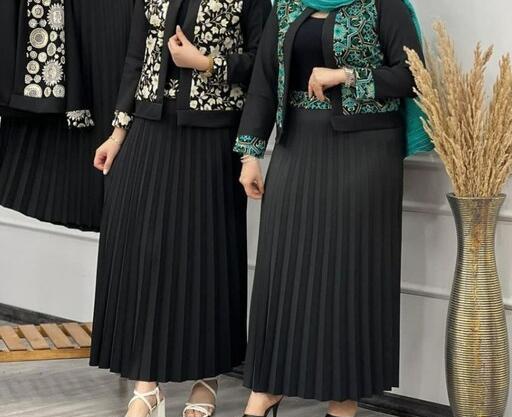 عکس لباس مجلسی زنانه کت و دامن