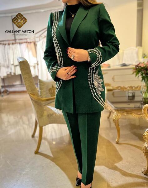 عکس لباس مجلسی زنانه کت شلوار