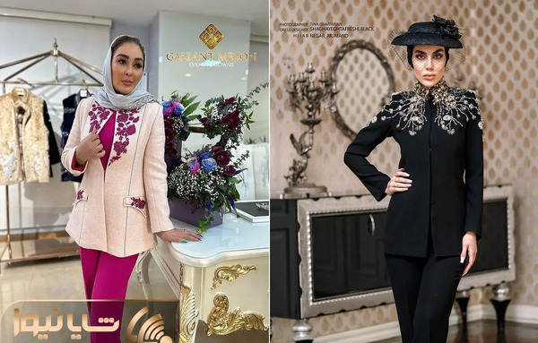 عکس لباس مجلسی زنانه کت شلوار
