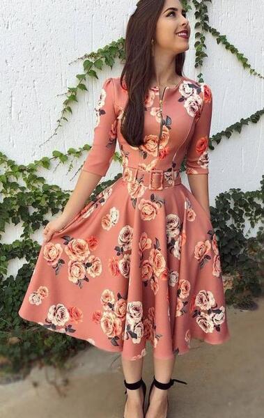 عکس مدل لباس مجلسی زنانه گلدار
