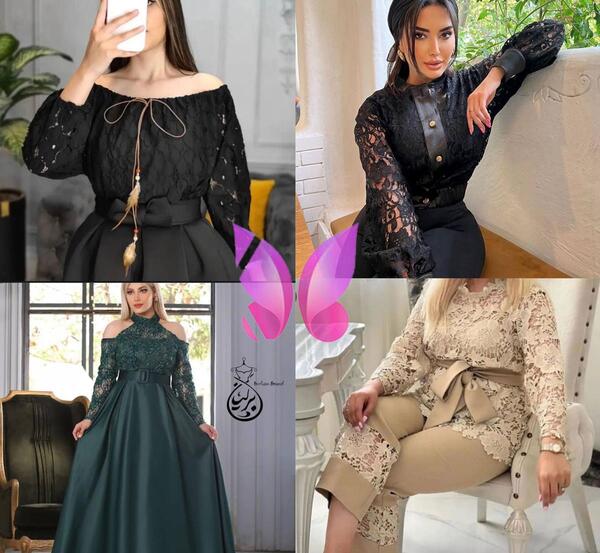 عکس جدیدترین مدل لباس مجلسی زنانه گیپور