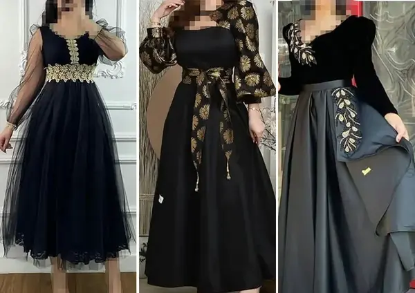 عکس لباس مجلسی زنانه مشکی برای عروسی