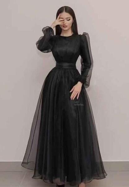 عکس لباس مجلسی زنانه مشکی جدید
