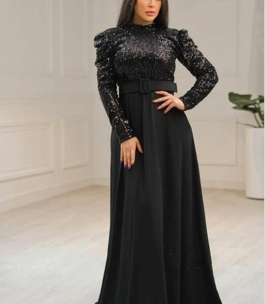 عکس لباس مجلسی زنانه مشکی جدید