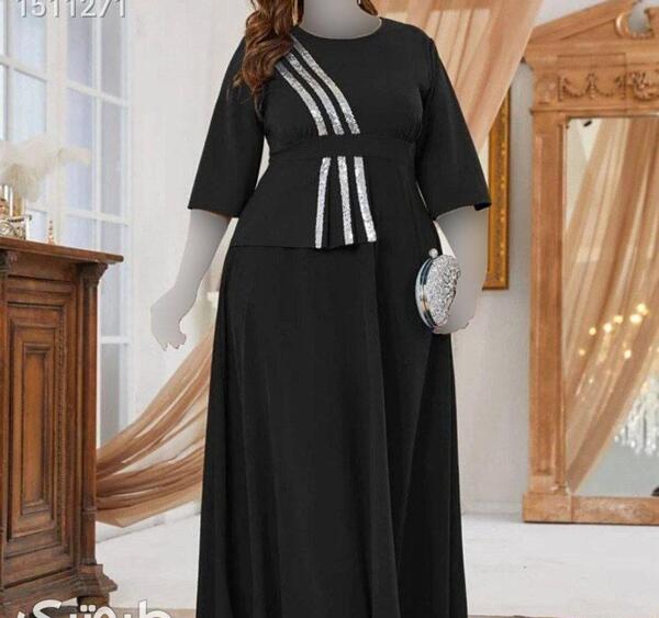 عکس لباس مجلسی زنانه مشکی لمه