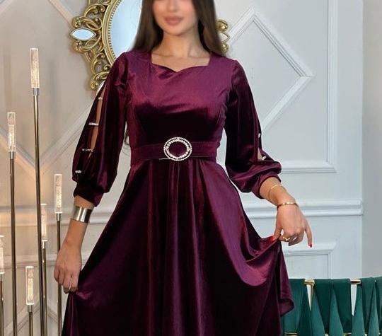 عکس لباس مجلسی زنانه مخملی