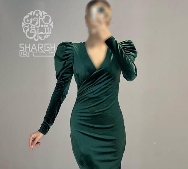 عکس لباس مجلسی زنانه مخملی