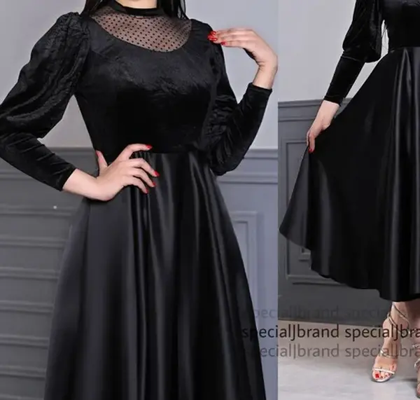 عکس لباس مجلسی زنانه مخملی