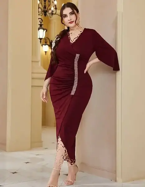 عکس لباس مجلسی زنانه مخمل شیک